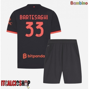 AC Milan Davide Bartesaghi #33 Terza Maglia Bambino 2026-27 Manica Corta (+ Pantaloni corti)